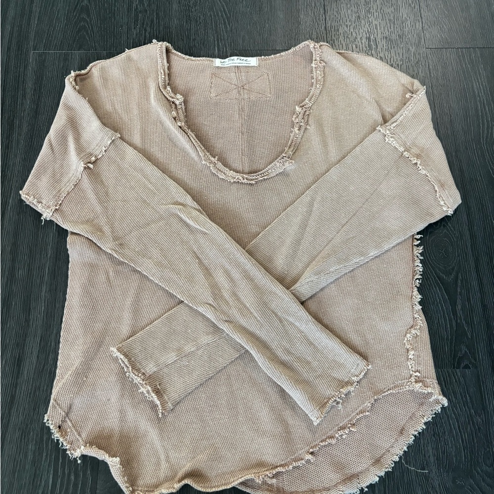 We The Free Knit Top in Mauve